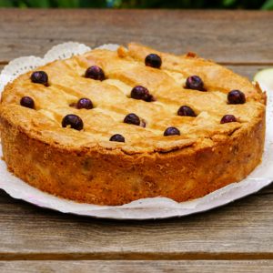 Kuchen de Pera Manzana Arandano sin azucar