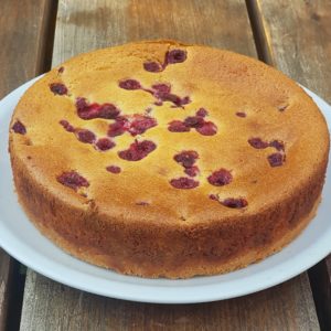 Kuchen de Ricota Frambuesa sin azucar