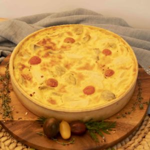 Quiche de Alcachofa y Palmitos