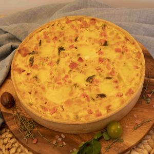 Quiche de Puerro, Tomate y Mozzarella