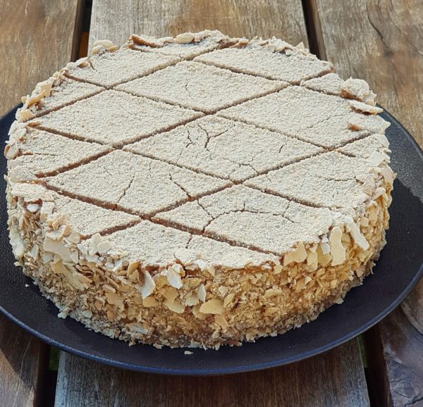Torta de hoja manjar pastelera frambuesa sin azucar